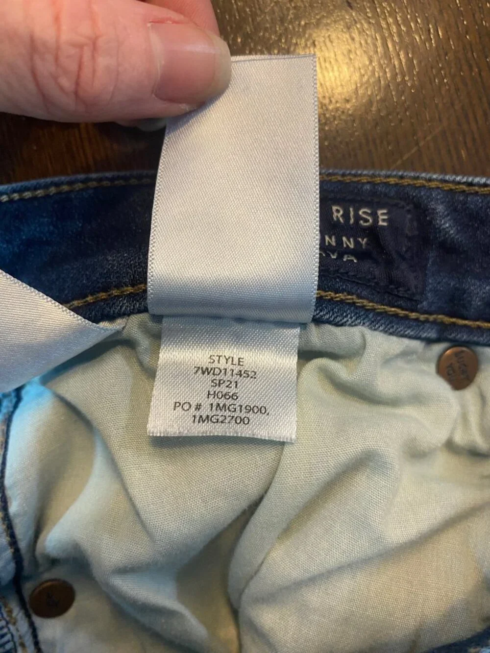 Lucky Brand Mid Rise Skinny Button Fly Jeans